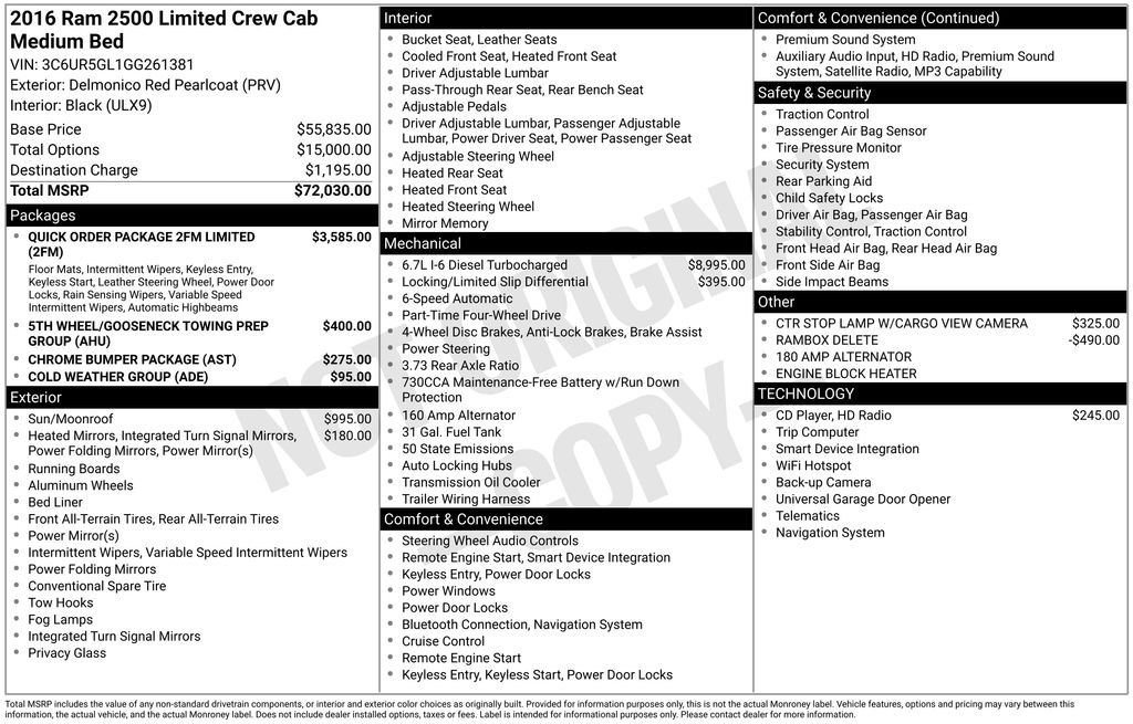 ram ram 2500 pickup 2016 3C6UR5GL1GG261381 image